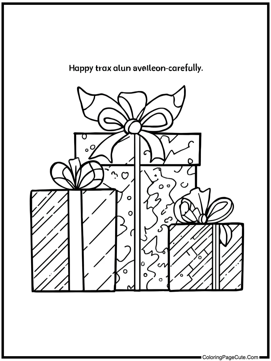 wrapping presents carefully