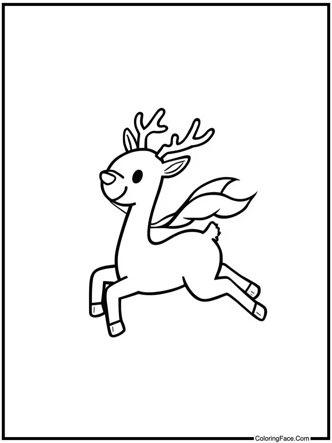 reindeer flying high