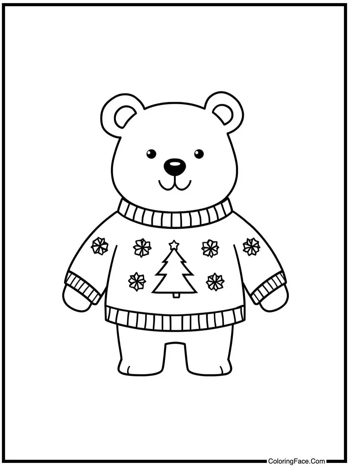 bear in sweater