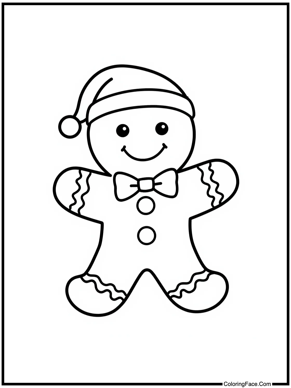 gingerbread man smiling