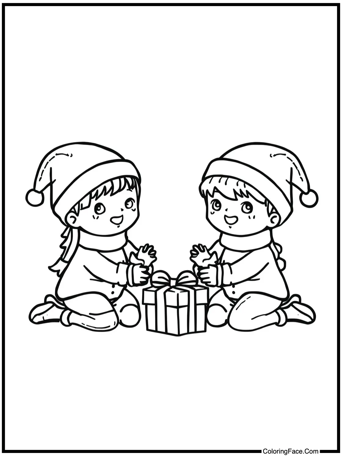 friends opening gifts