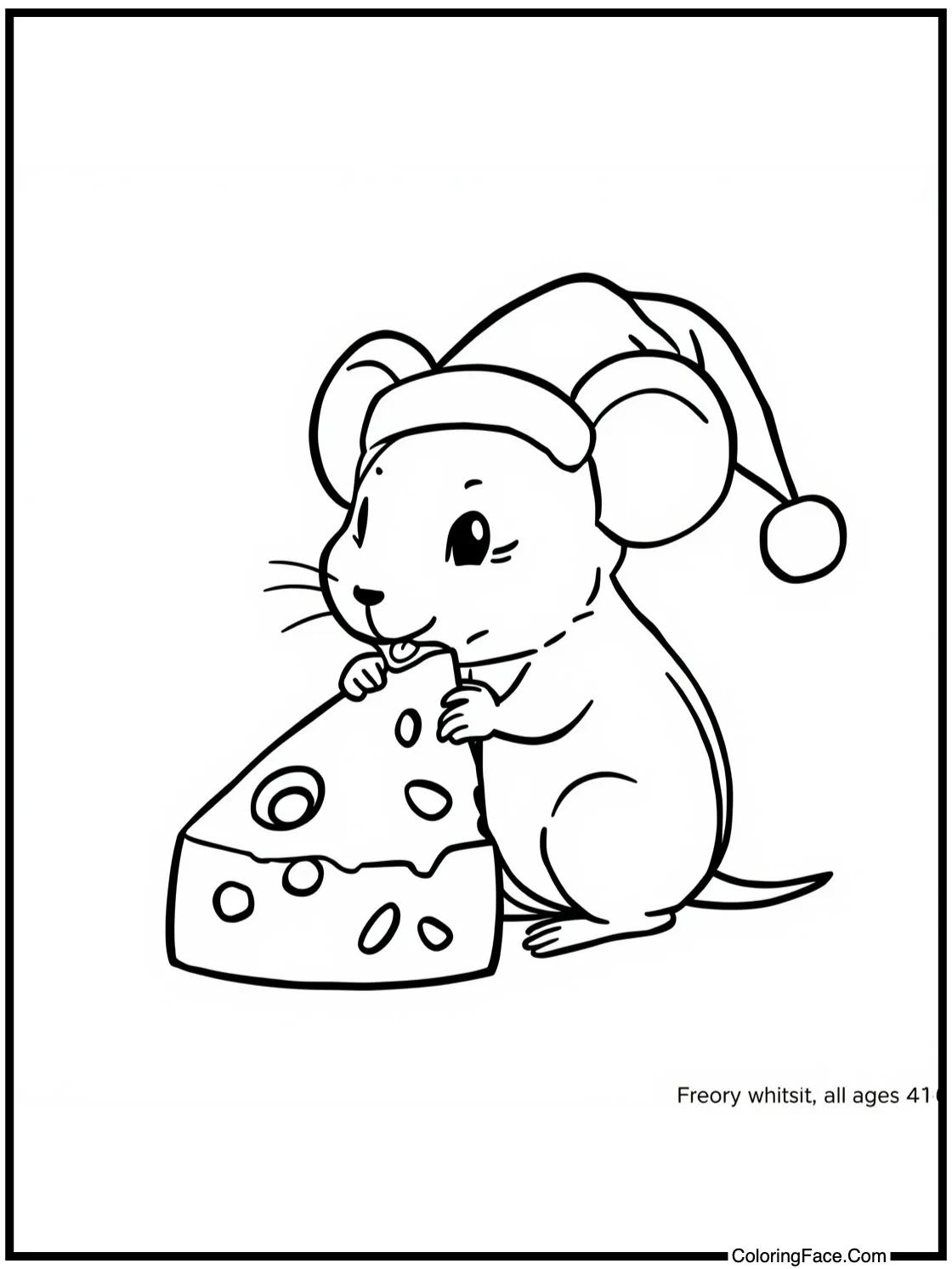 mouse eating cheese