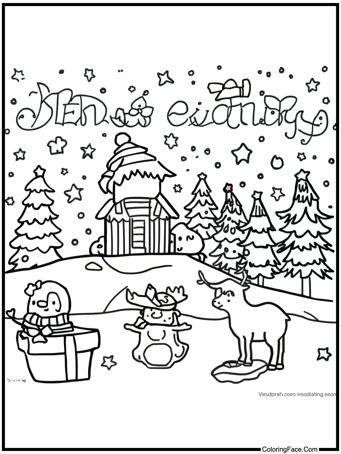 magical winter evening