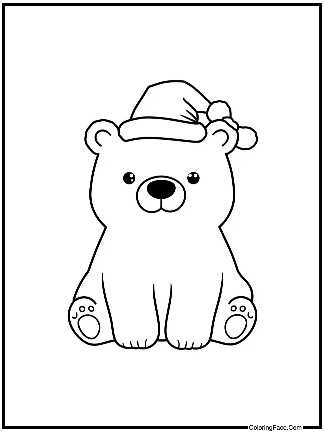 happy little polar bear