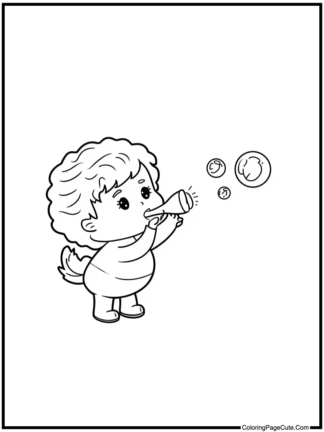 blowing bubbles
