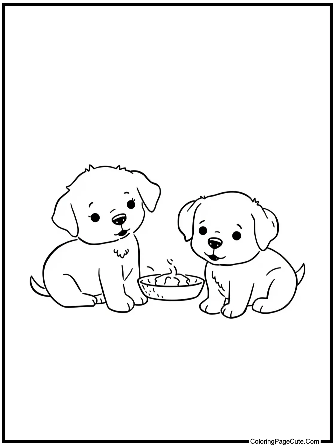 playing with puppies