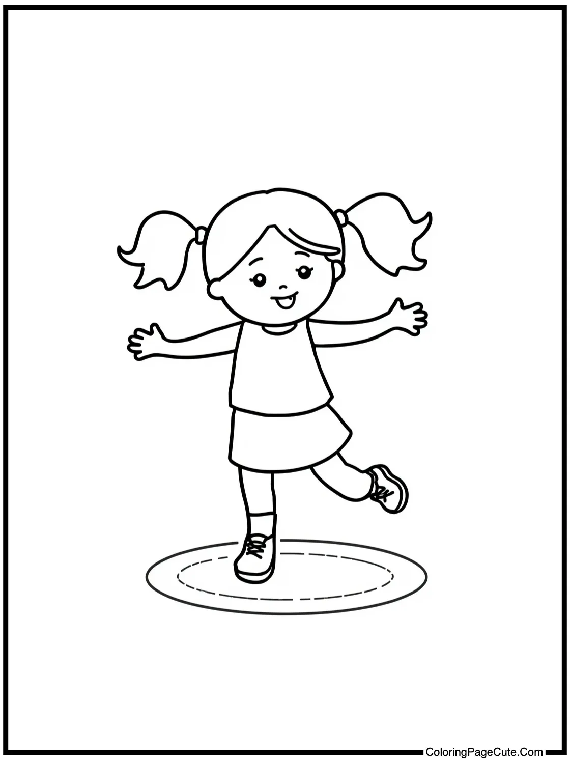 jumping rope joyfully