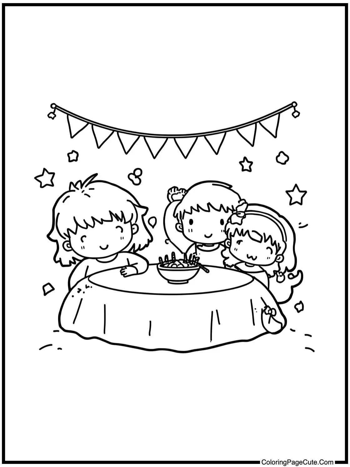 having a slumber party