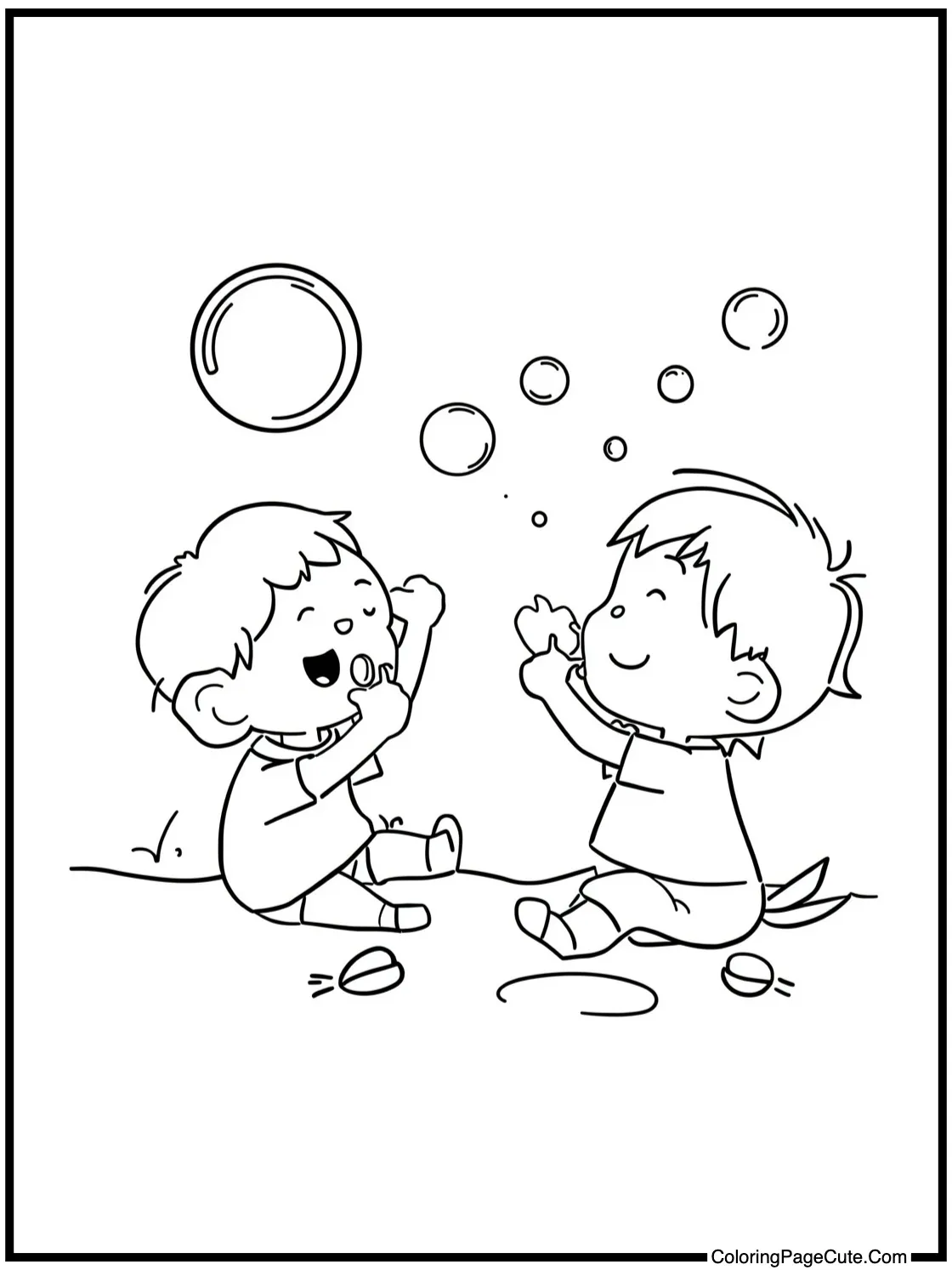 playing with bubbles