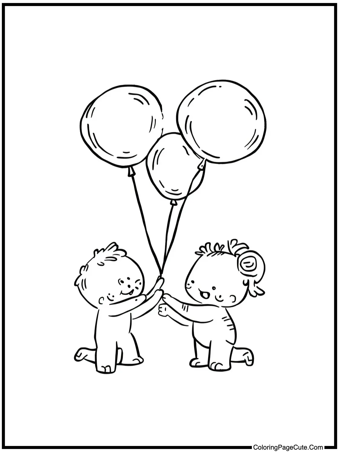 playing with balloons