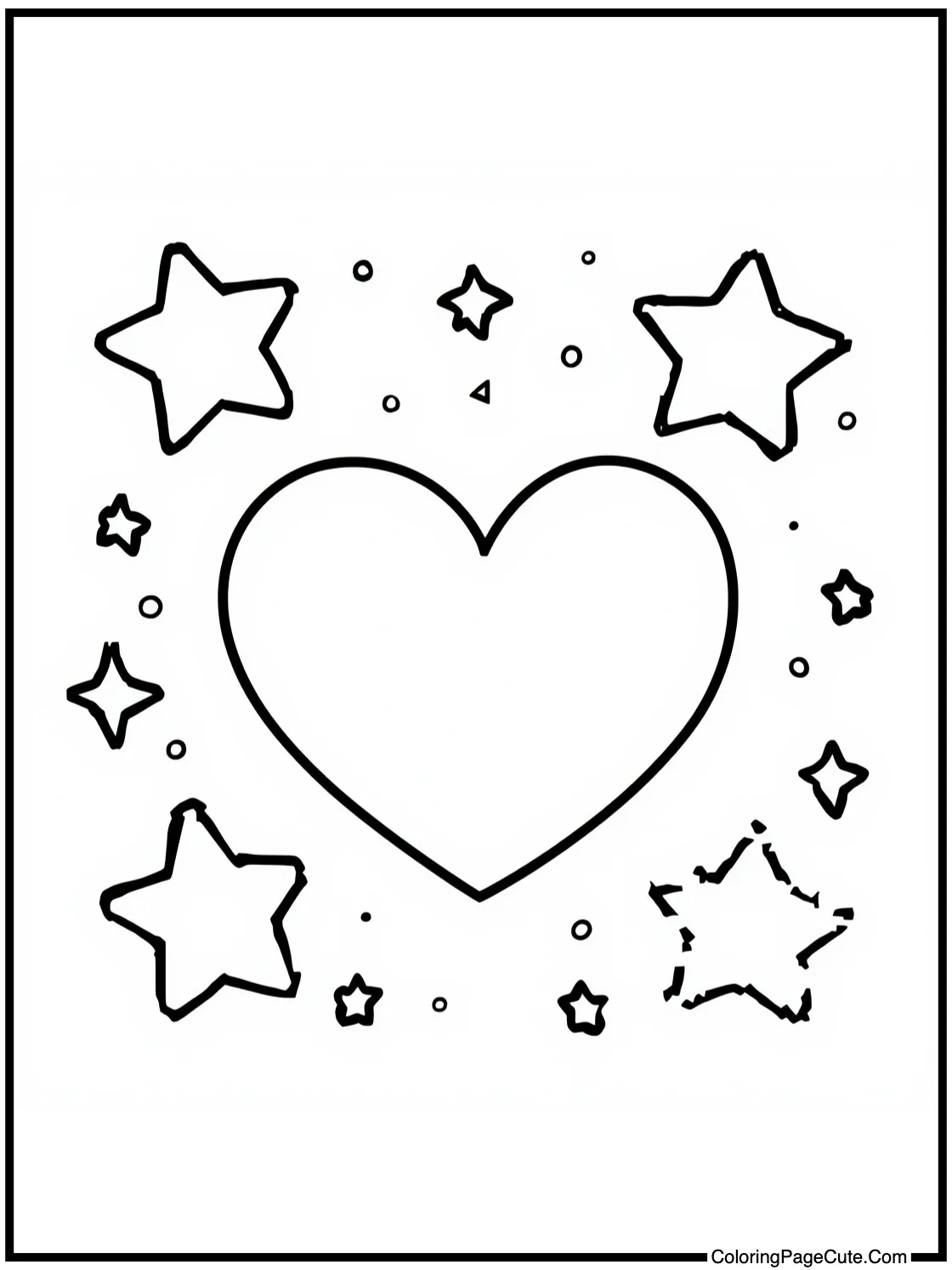 with sparkling stars