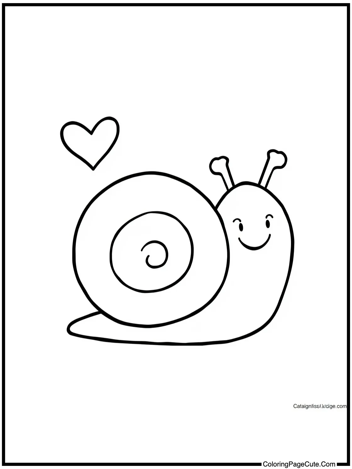 of a happy snail