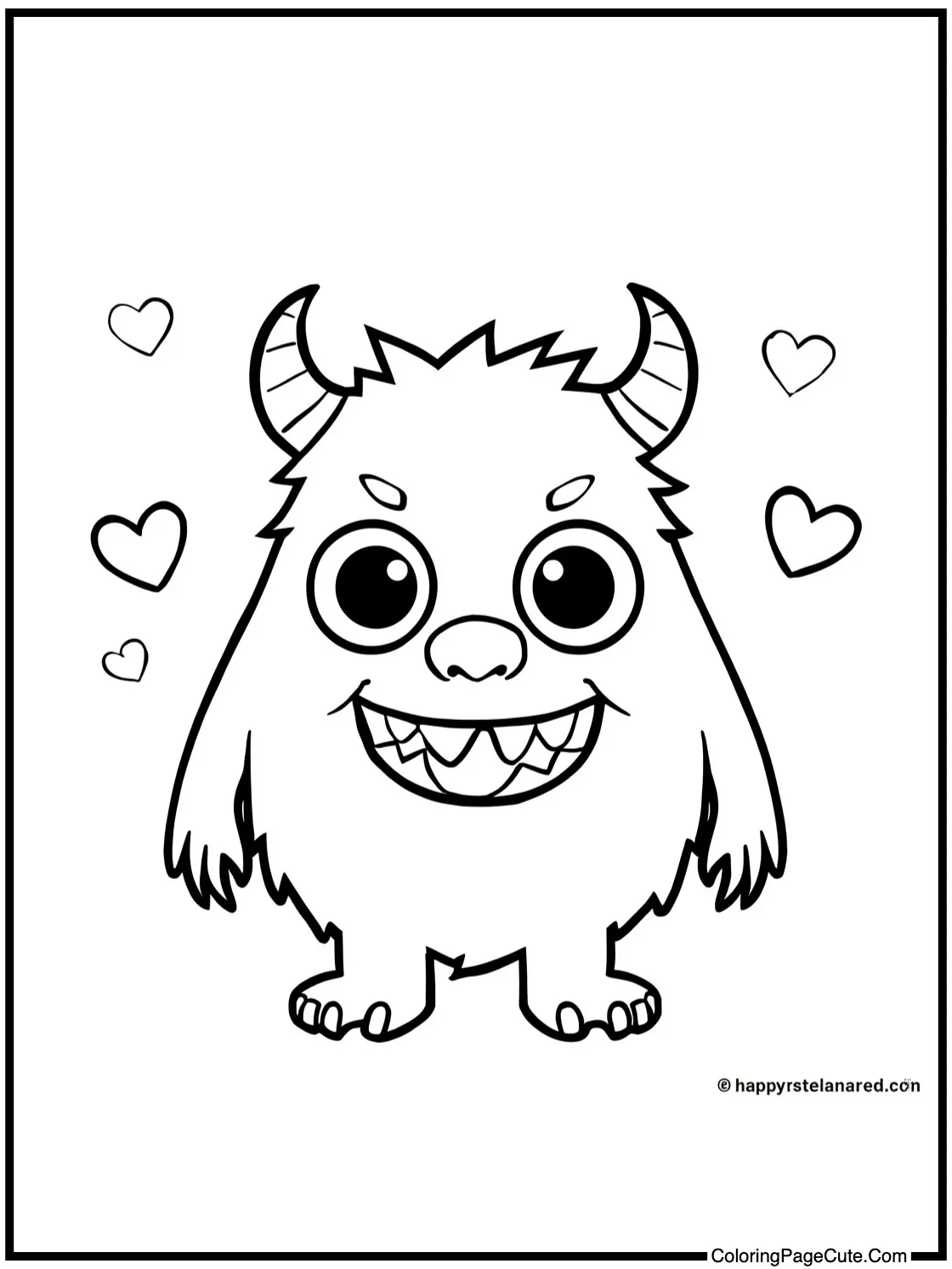 with a friendly monster