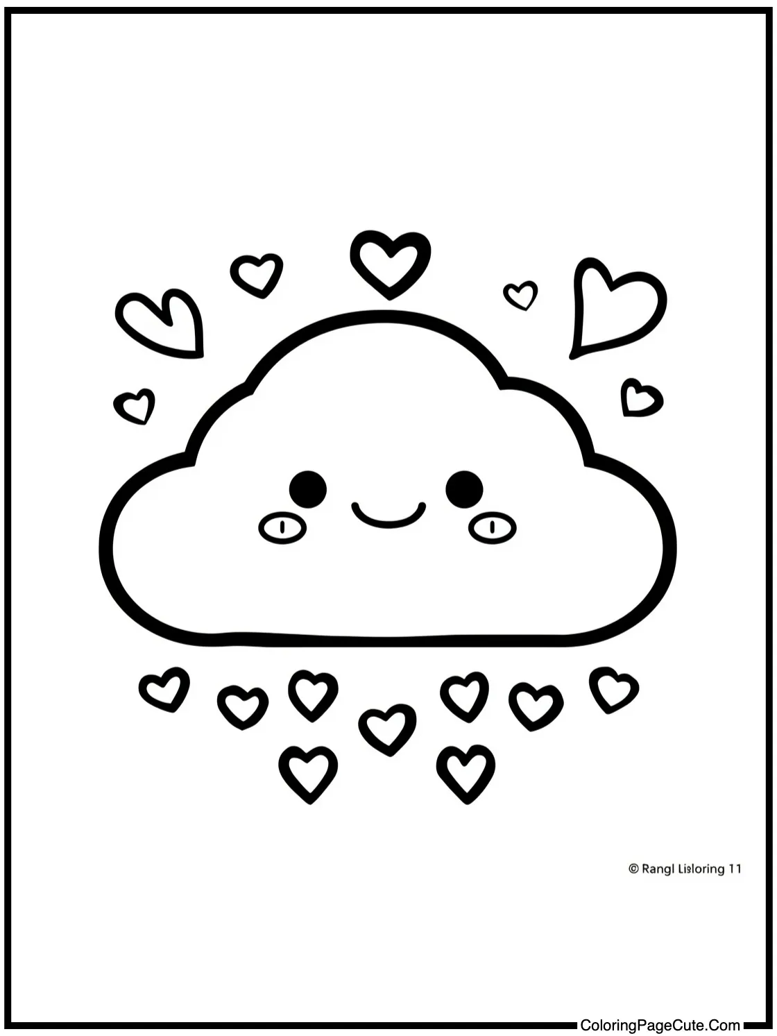 with a happy cloud