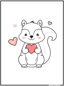 Cute Coloring Pages for Valentines Day
