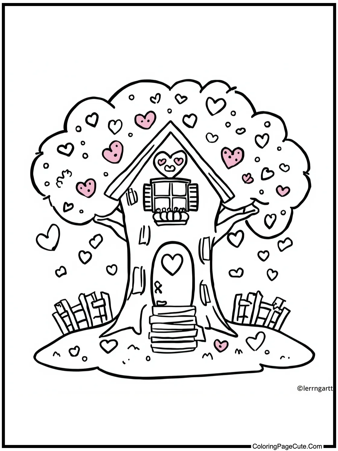 featuring a treehouse