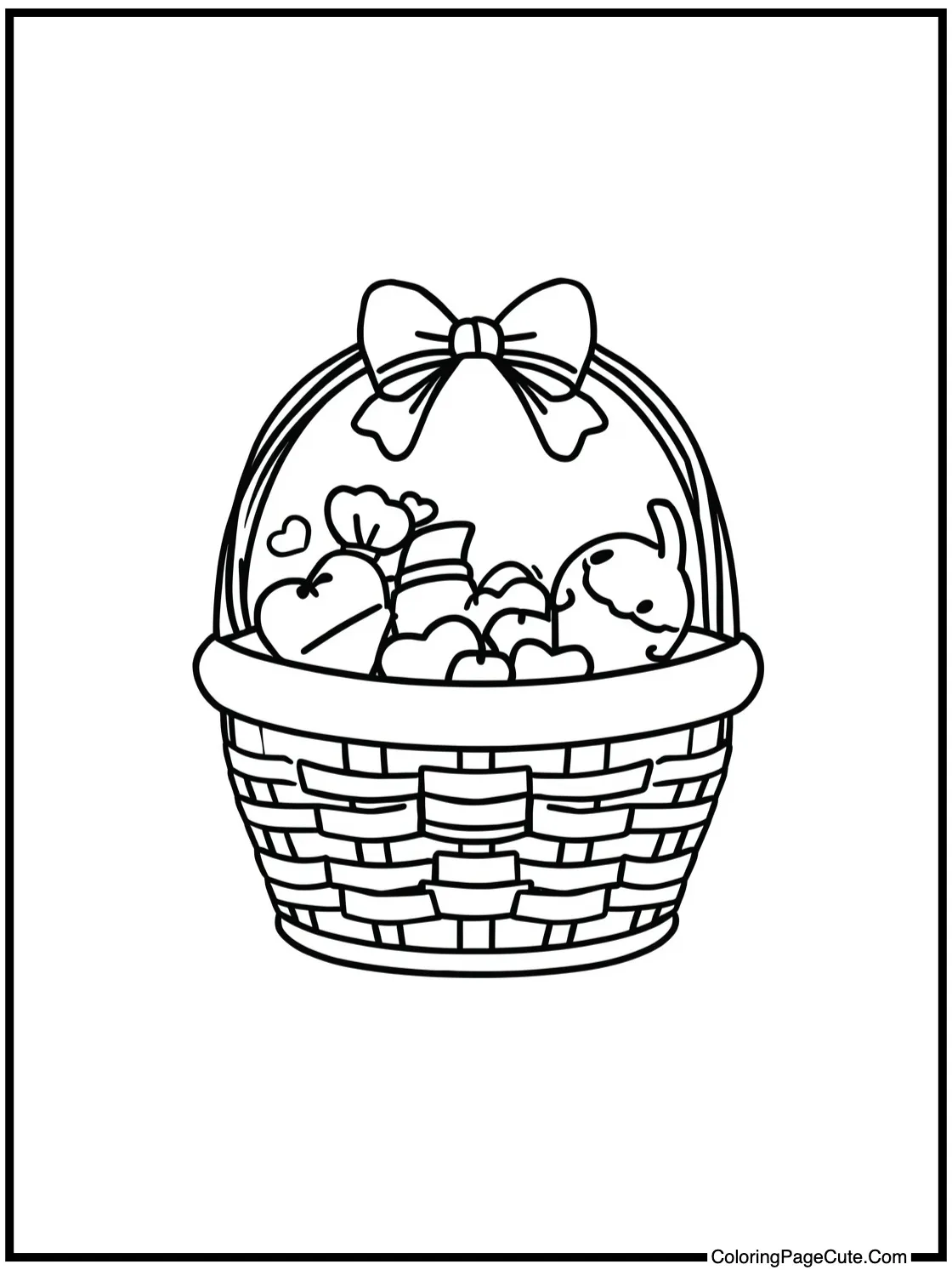 with a picnic basket