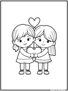 Cute Coloring Pages for Valentines Day