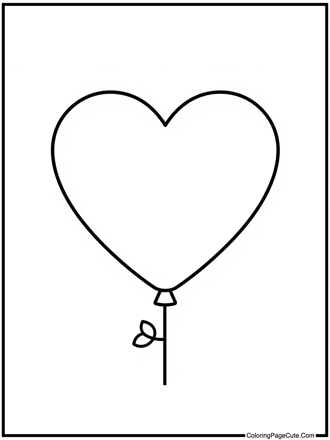 of a heart balloon