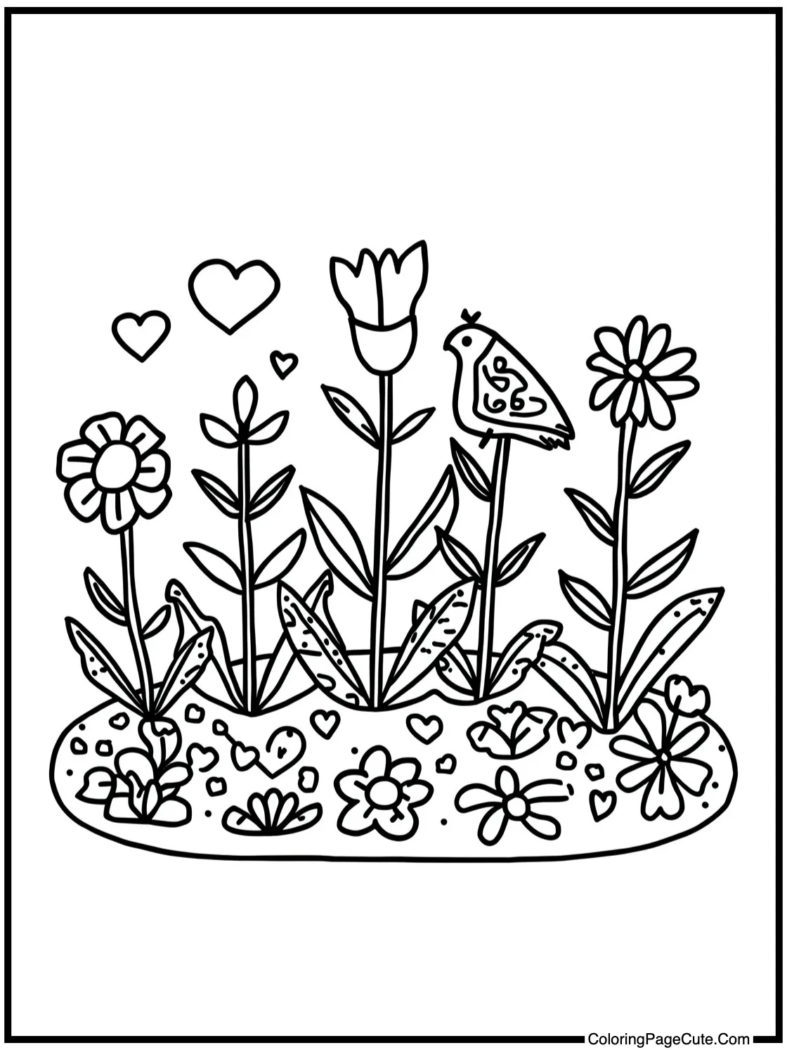 of a beautiful garden