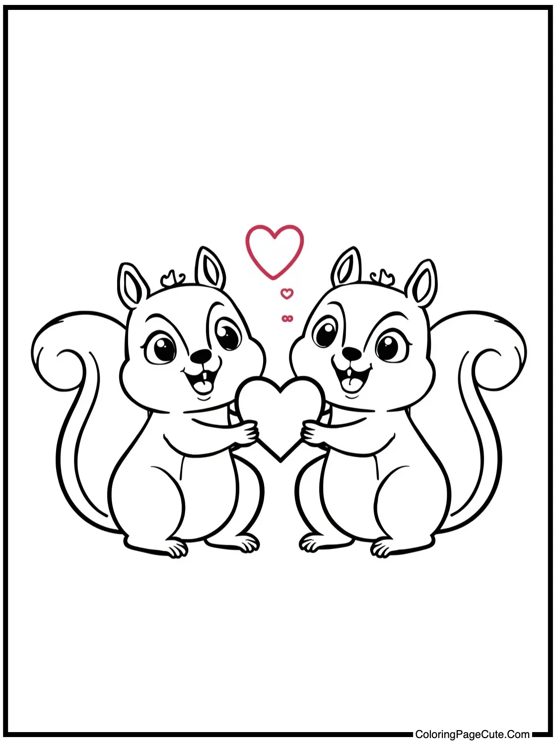 with happy squirrels