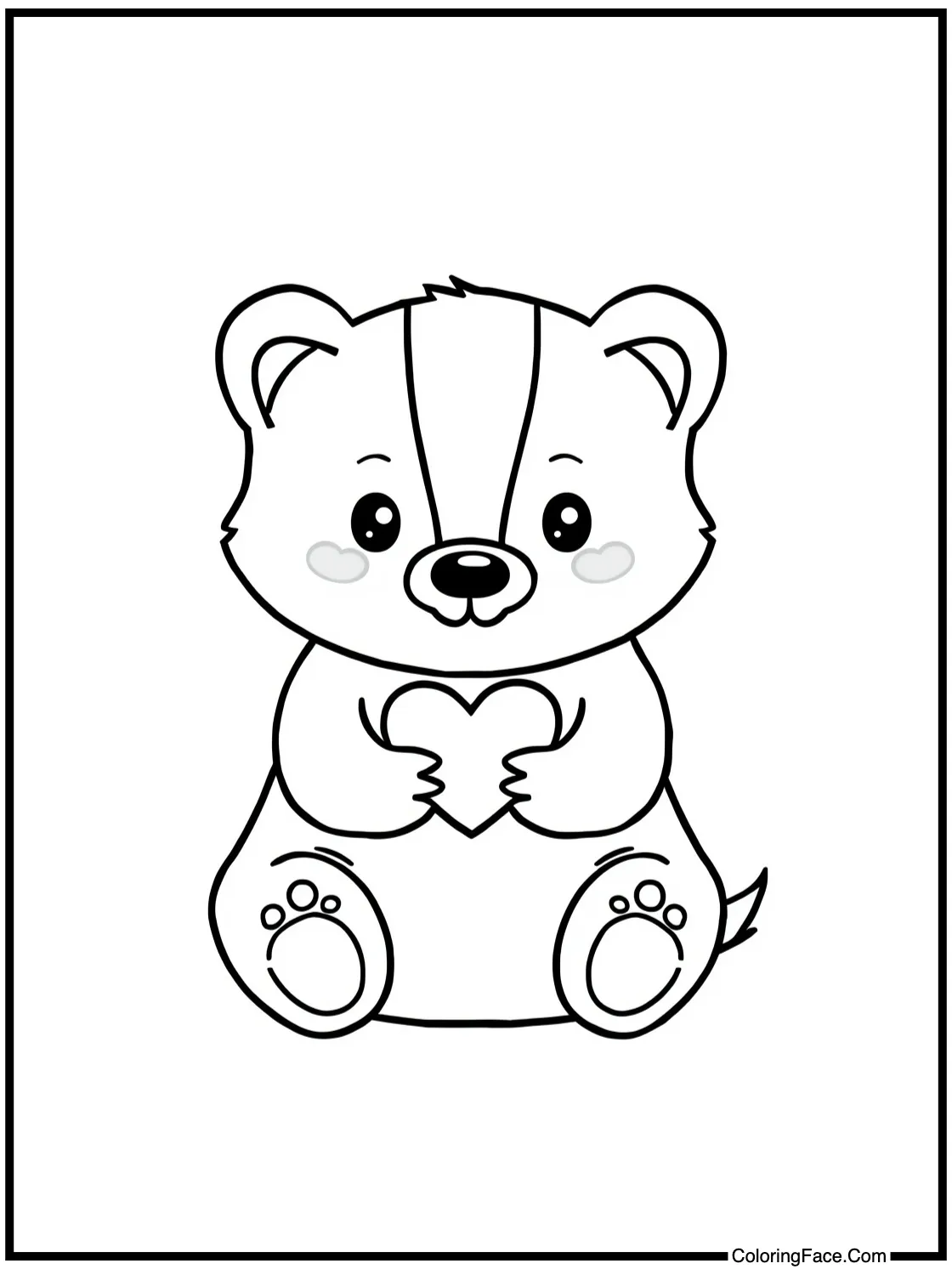 of a sweet little badger