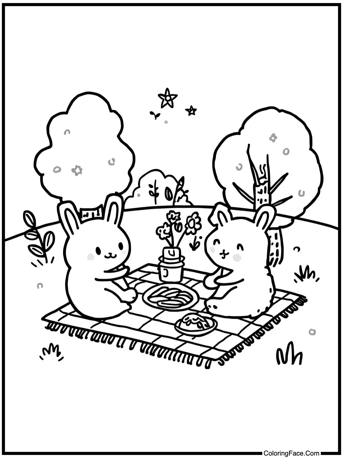 featuring a picnic scene.