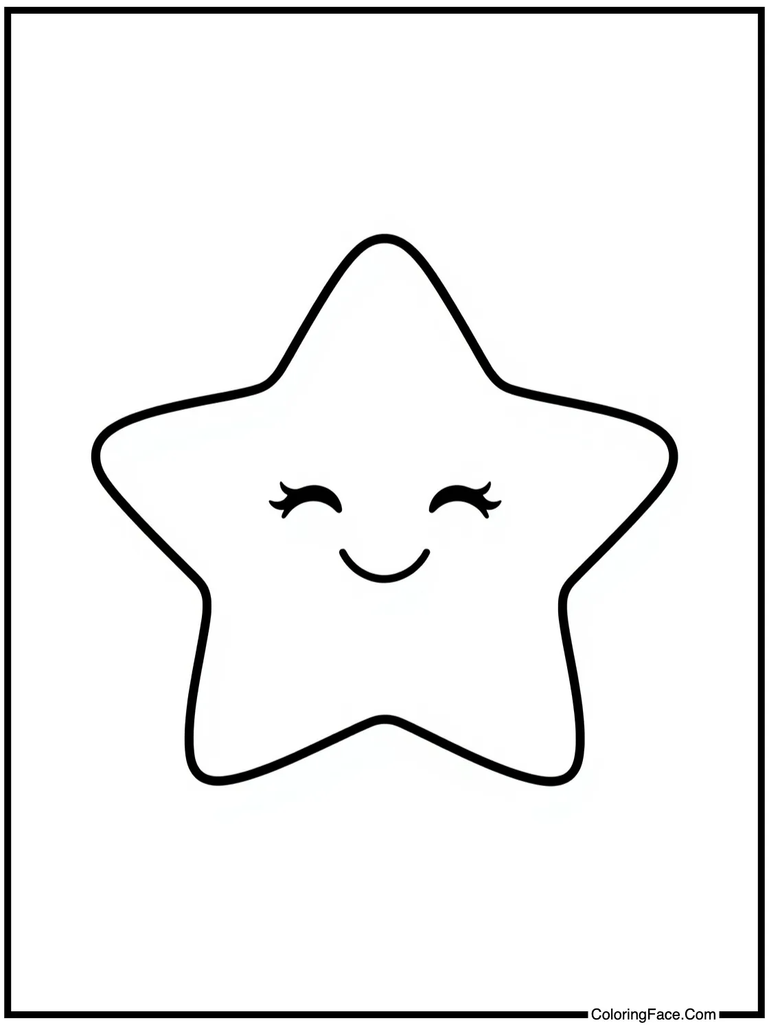 of a smiling star.