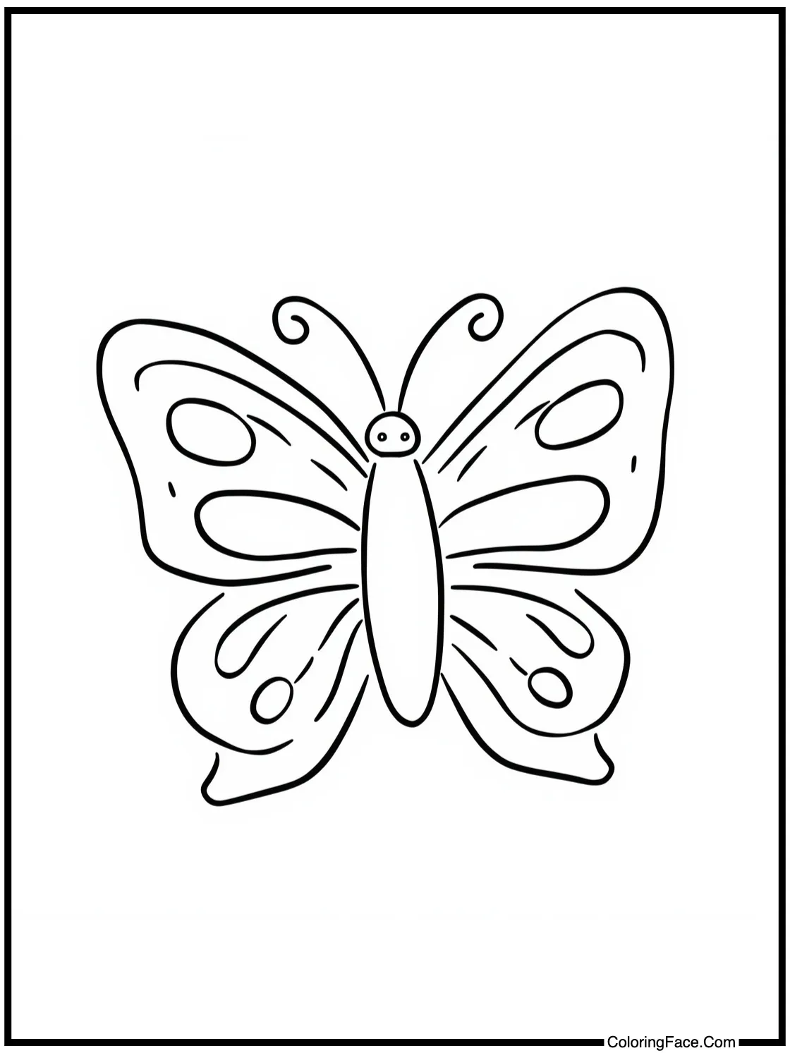 of a little butterfly.