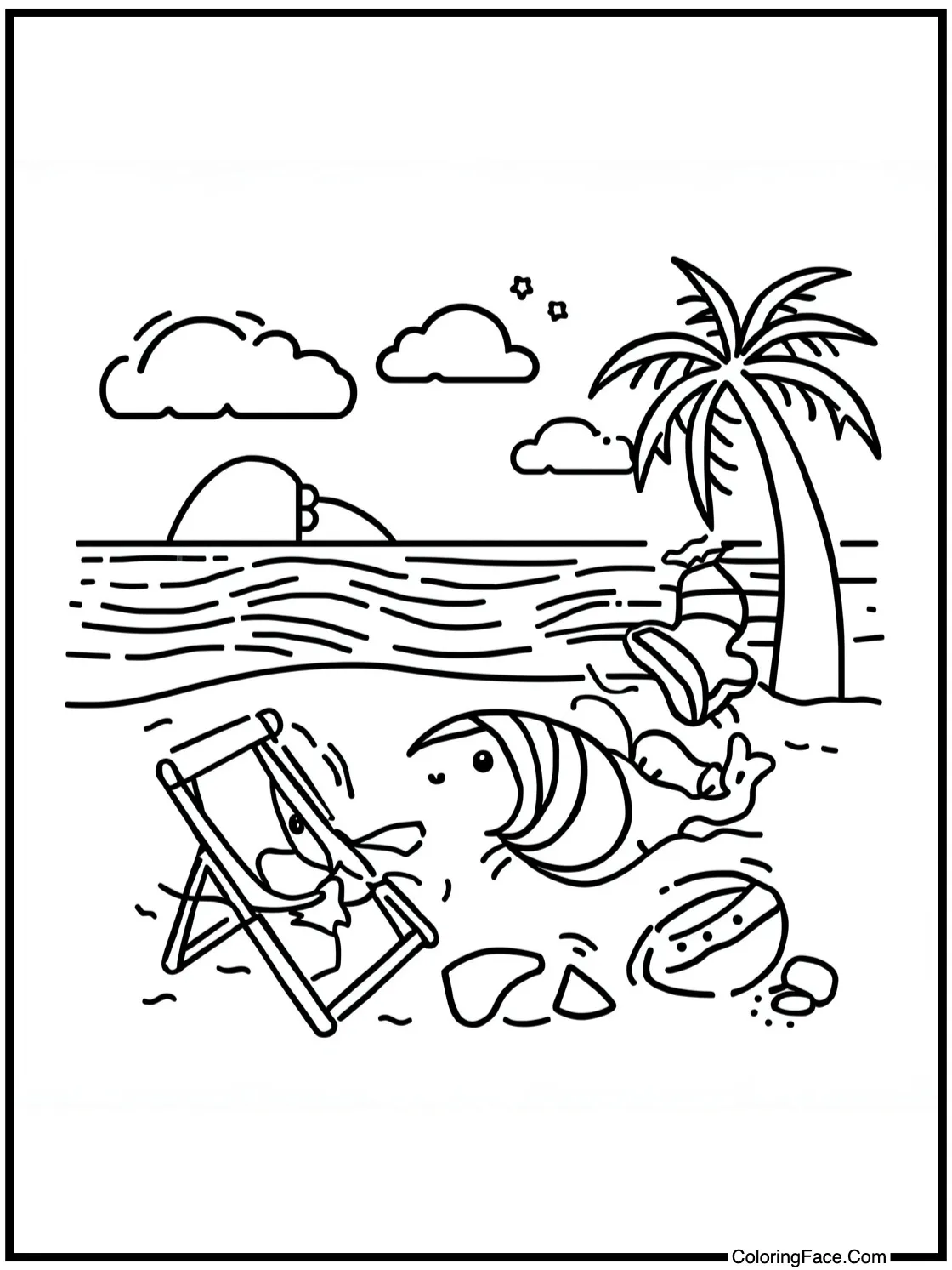 with a friendly starfish.