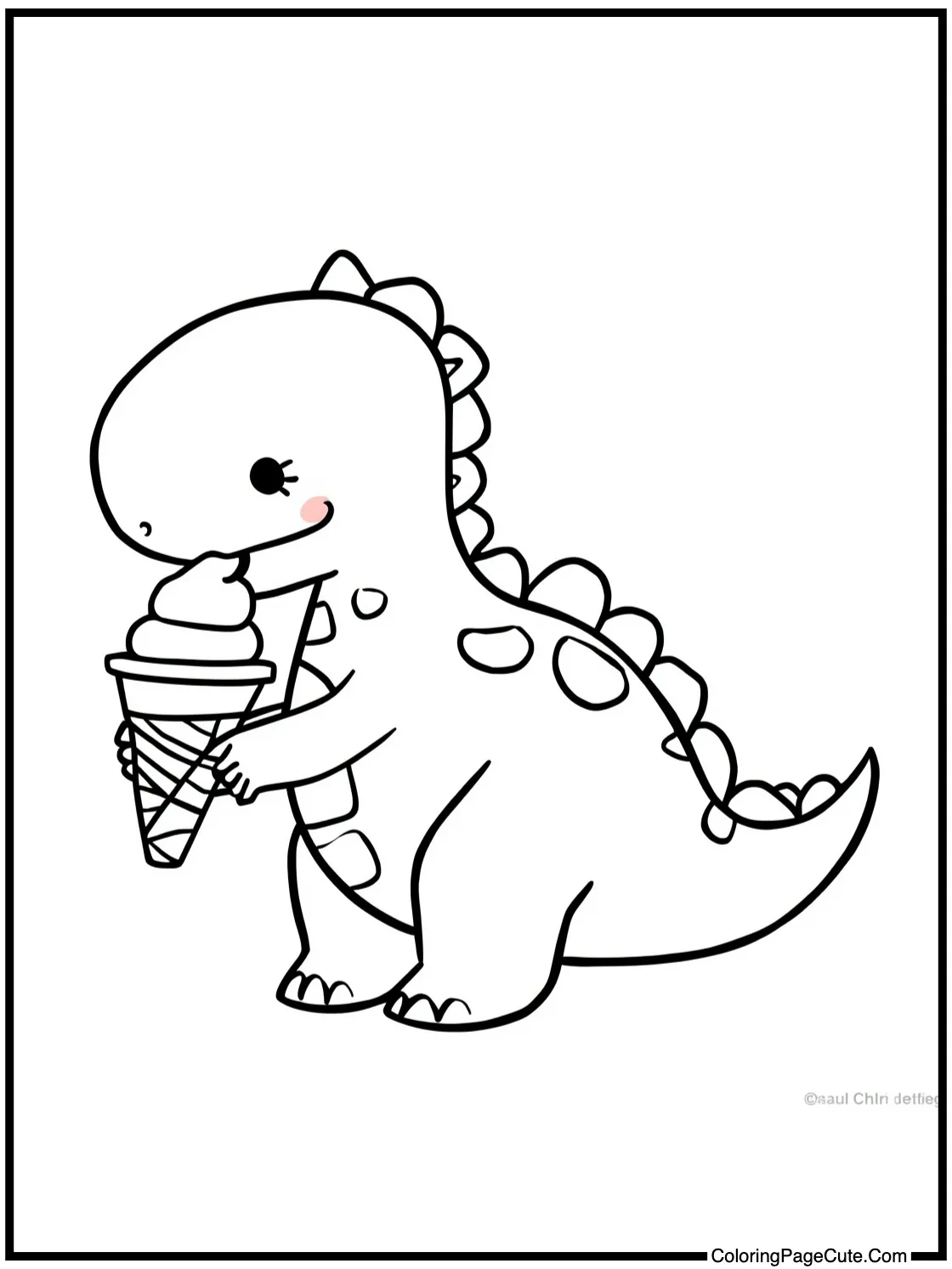 enjoying an ice cream