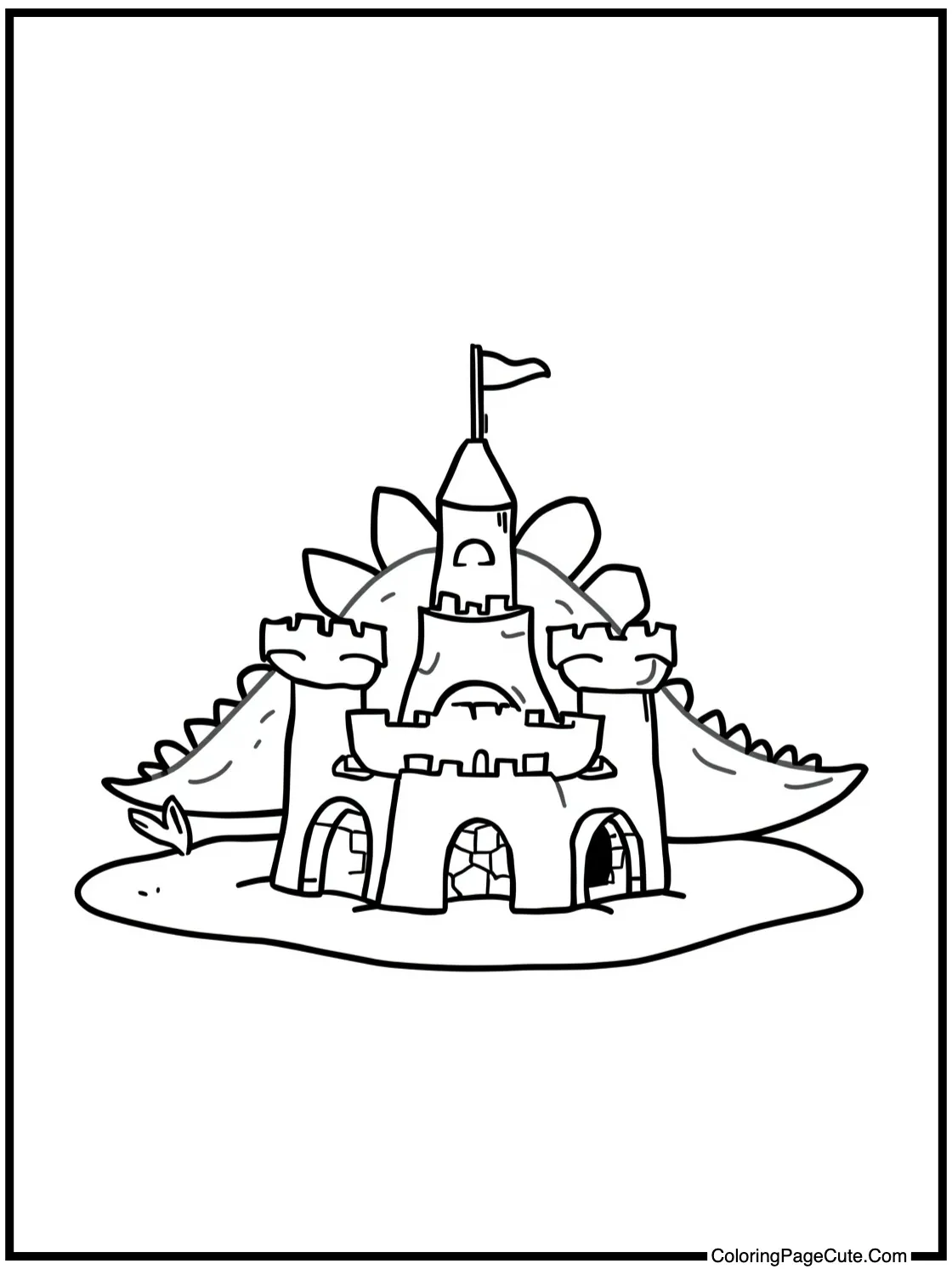 building a sandcastle