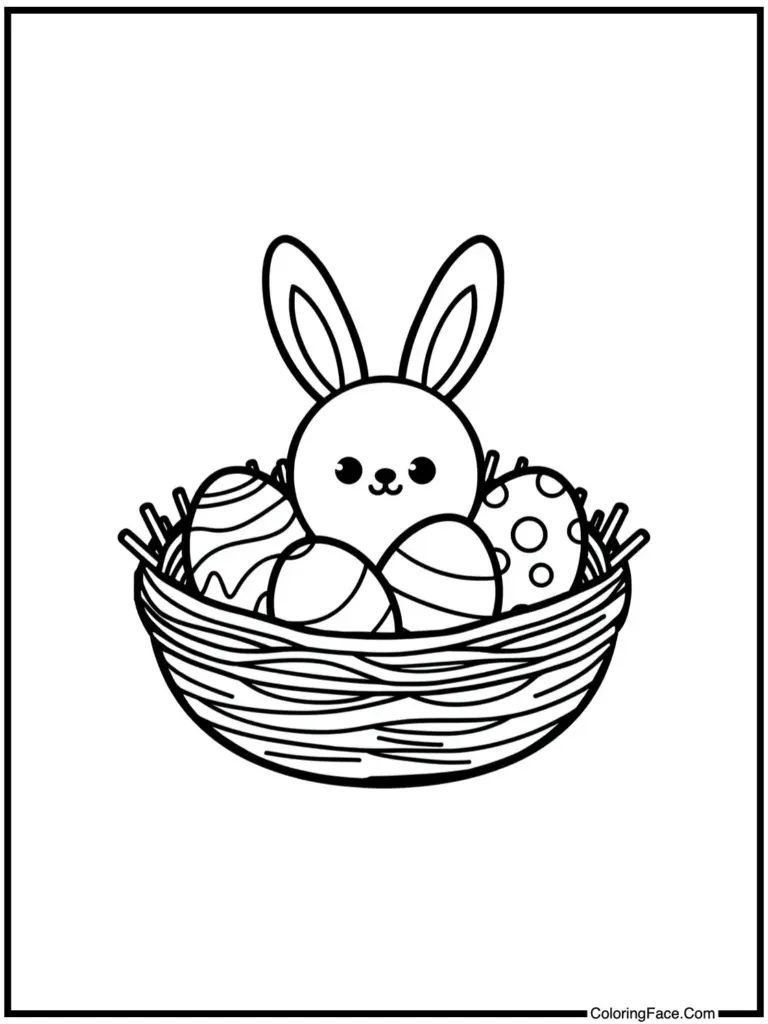 Cute Easter Coloring Pages