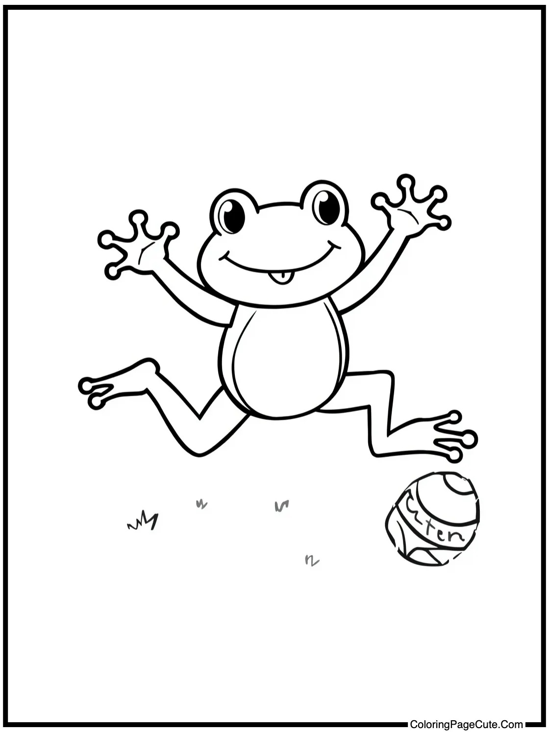 frog jumping