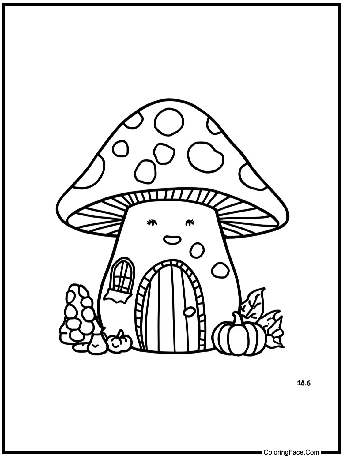 charming mushroom house