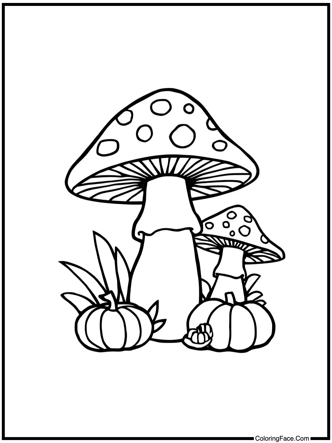 pretty mushroom garden