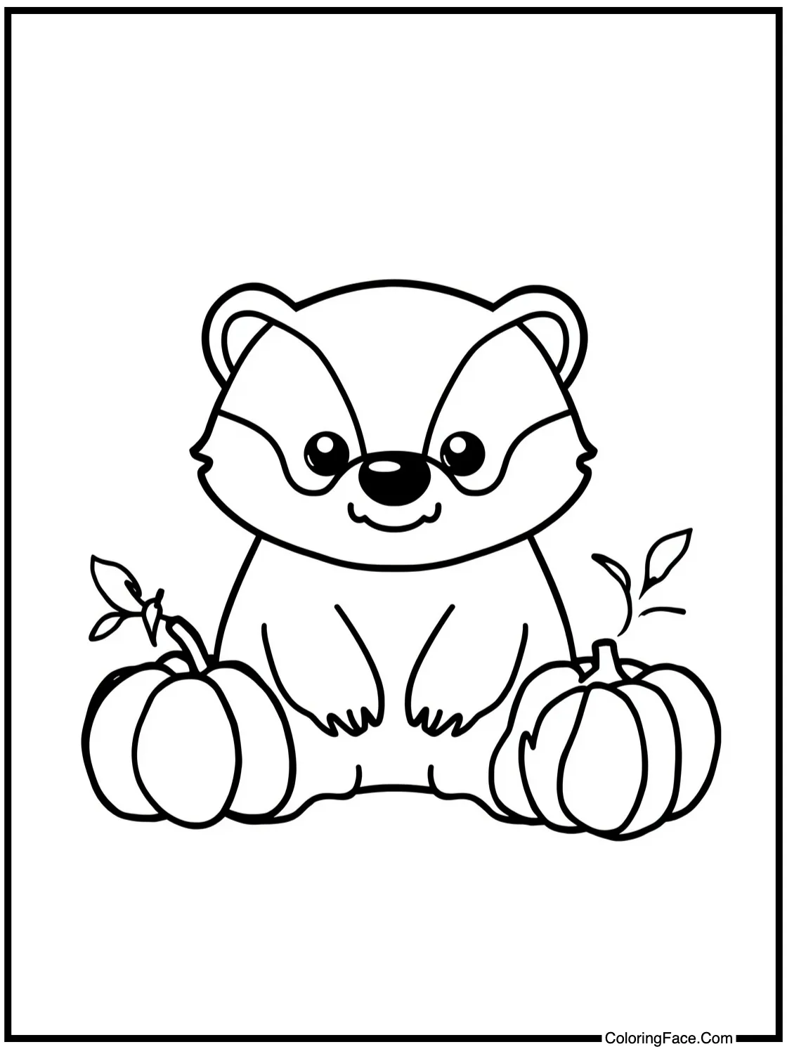 friendly badger smiling