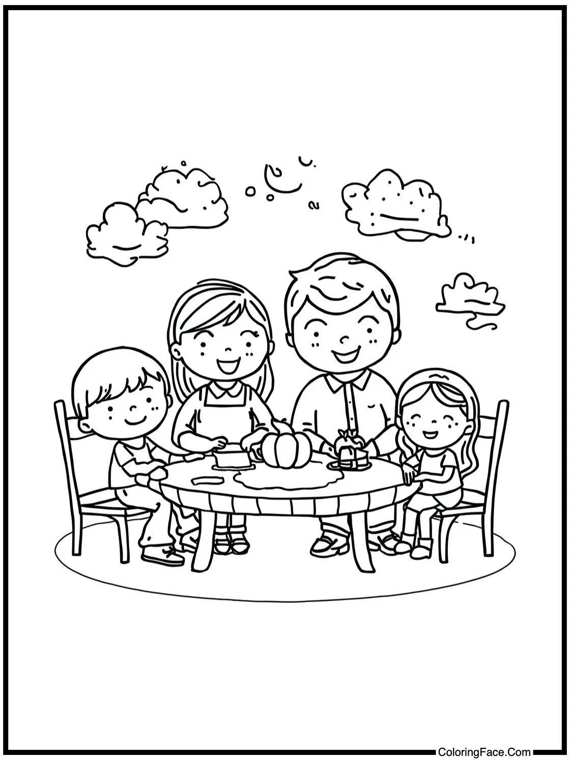 happy family gathering