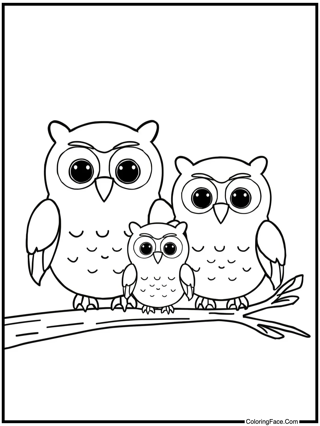 friendly owl family