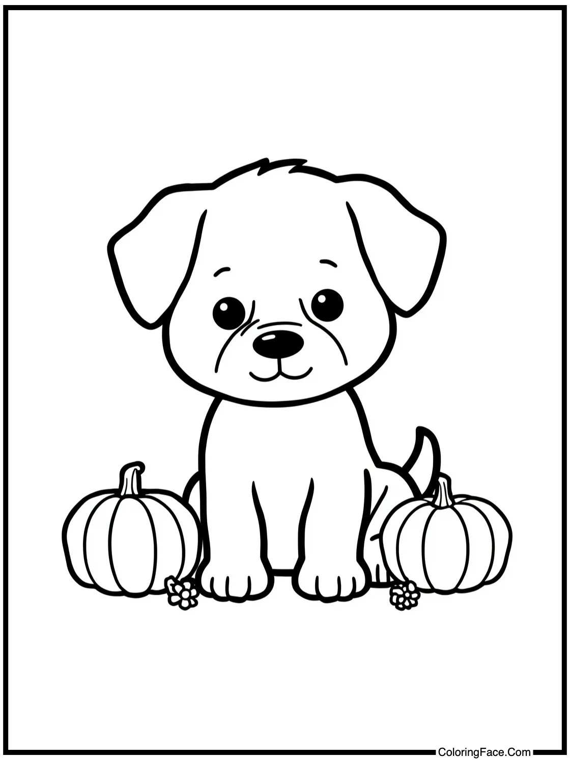 friendly puppy playing