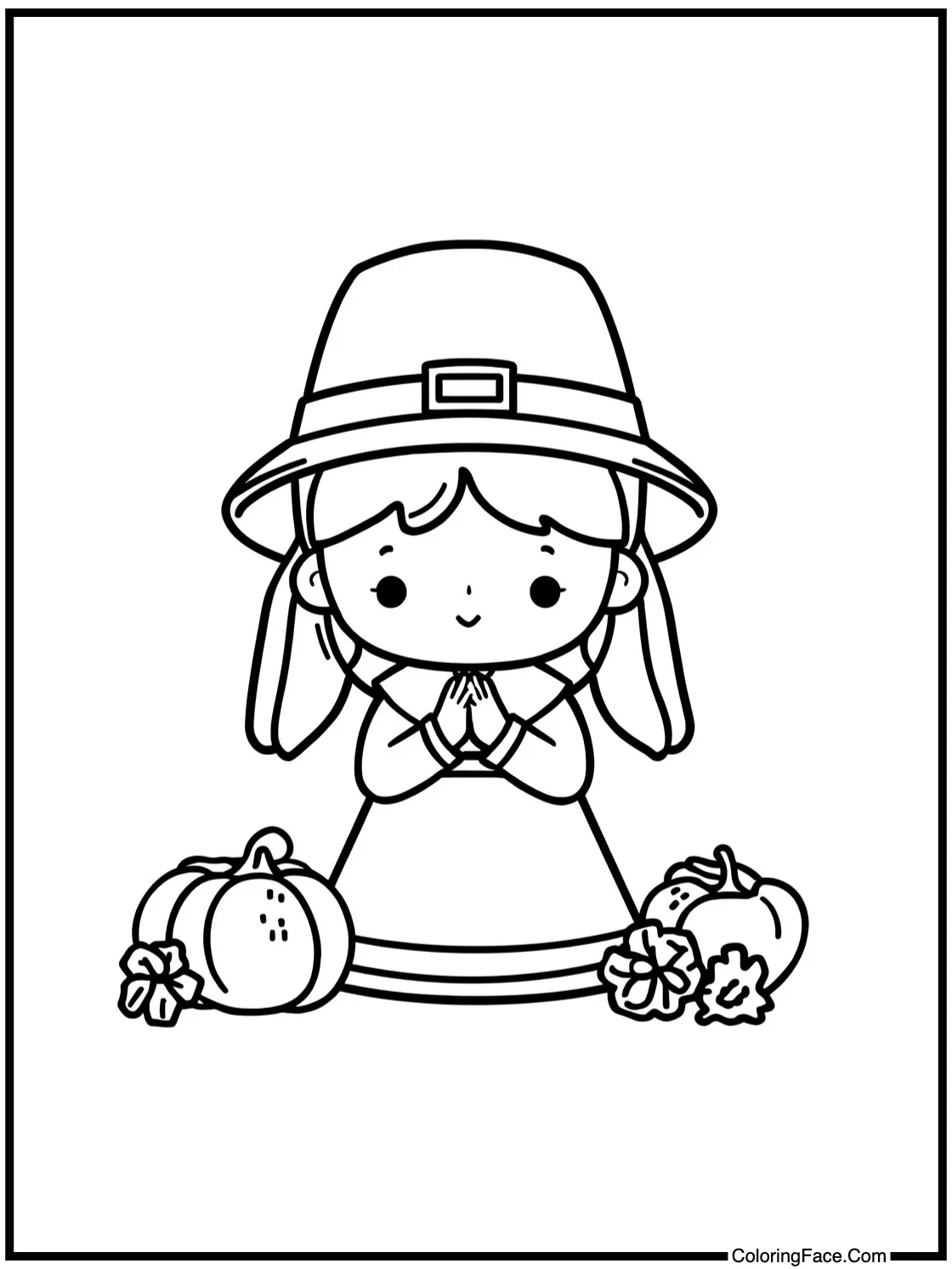 little pilgrims praying