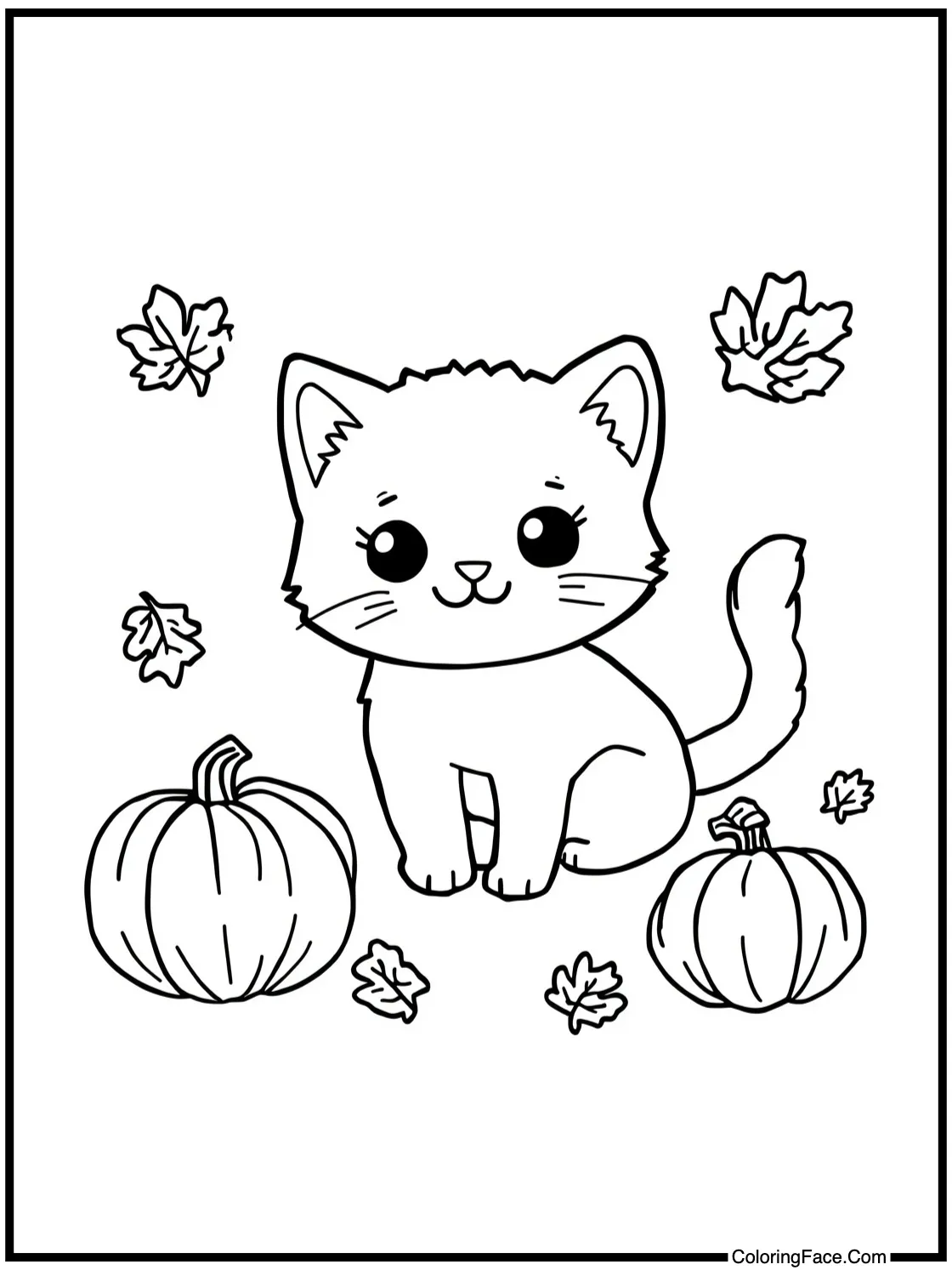 friendly kitten exploring