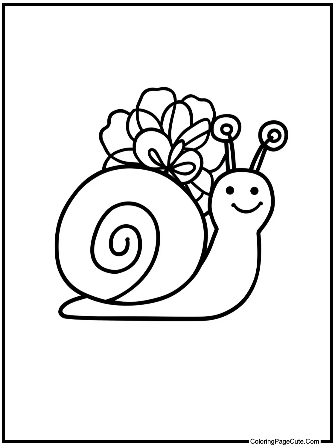 with a snail
