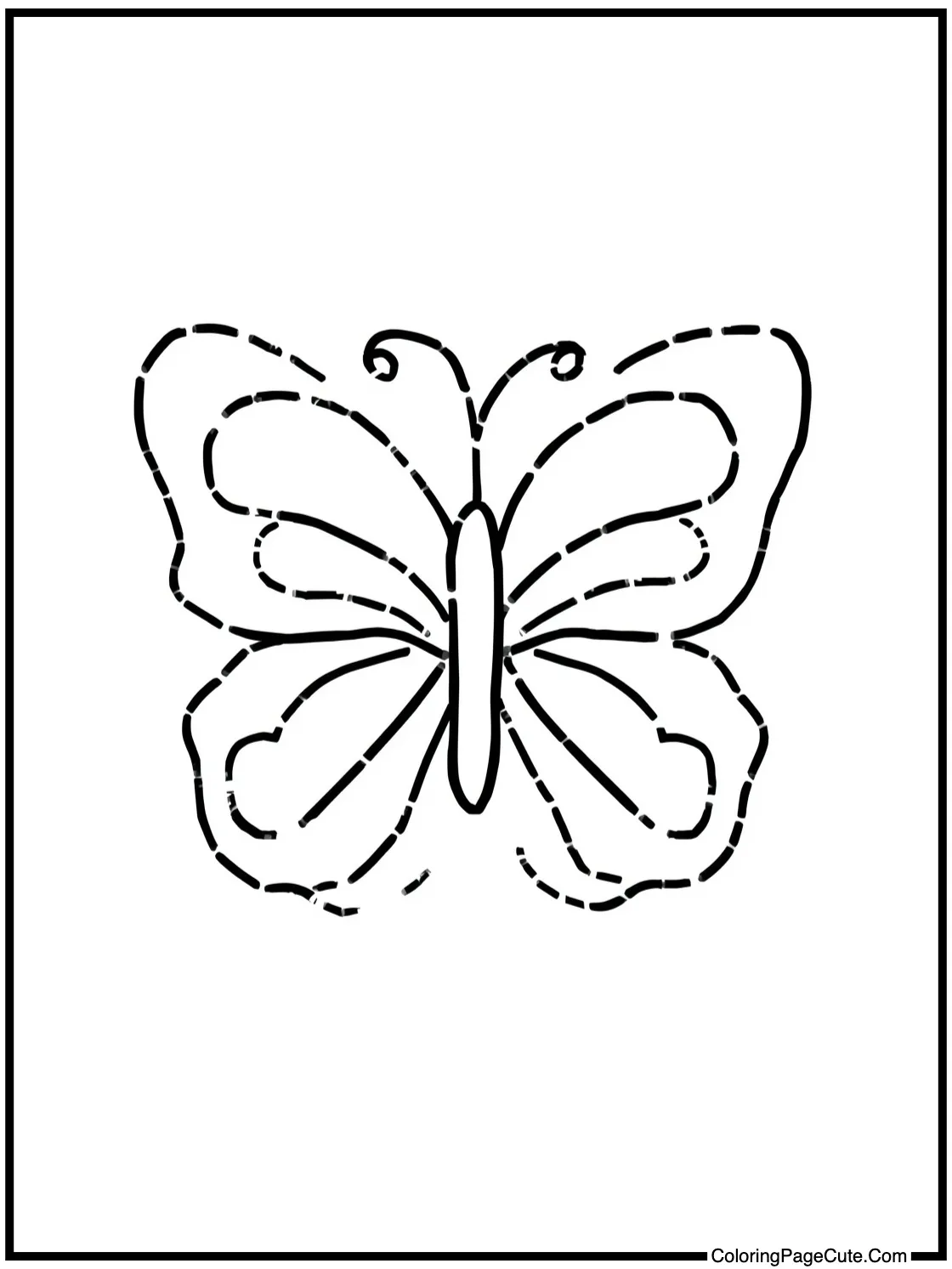 a fluttering butterfly