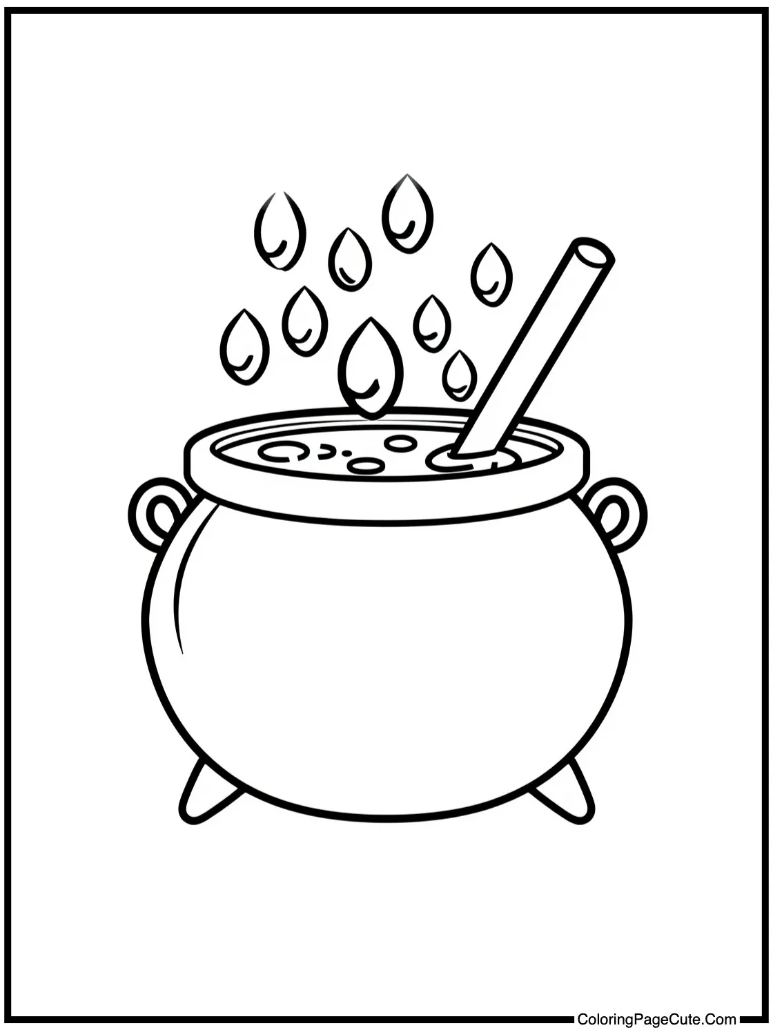 cauldron bubbling gently