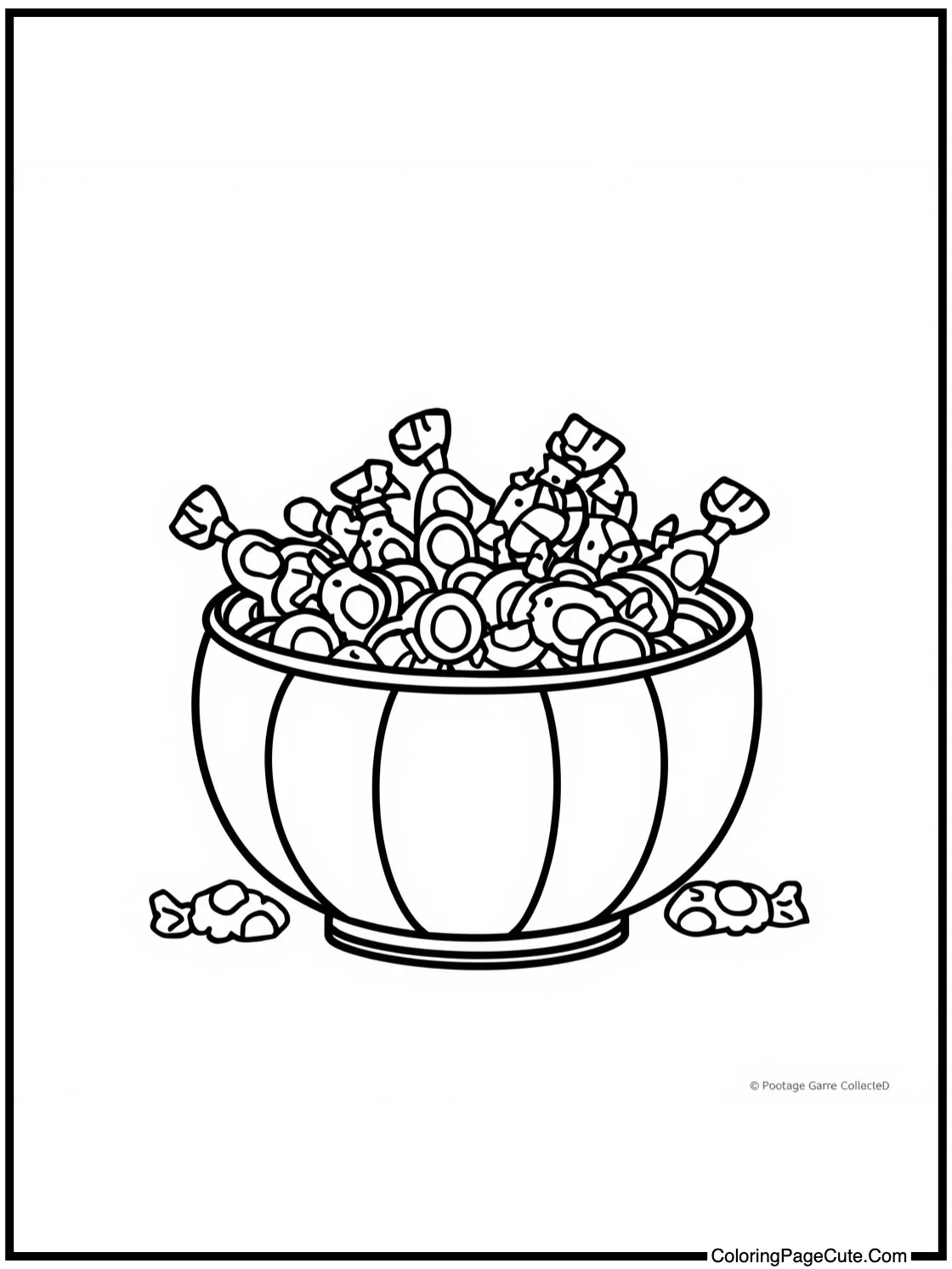 candy bowl overflowing