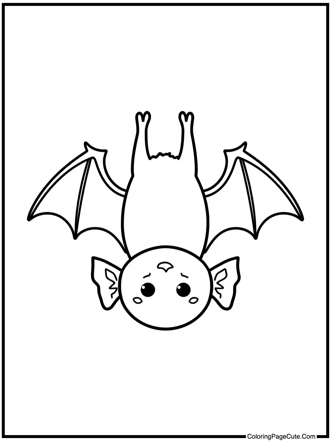 bat hanging upside-down