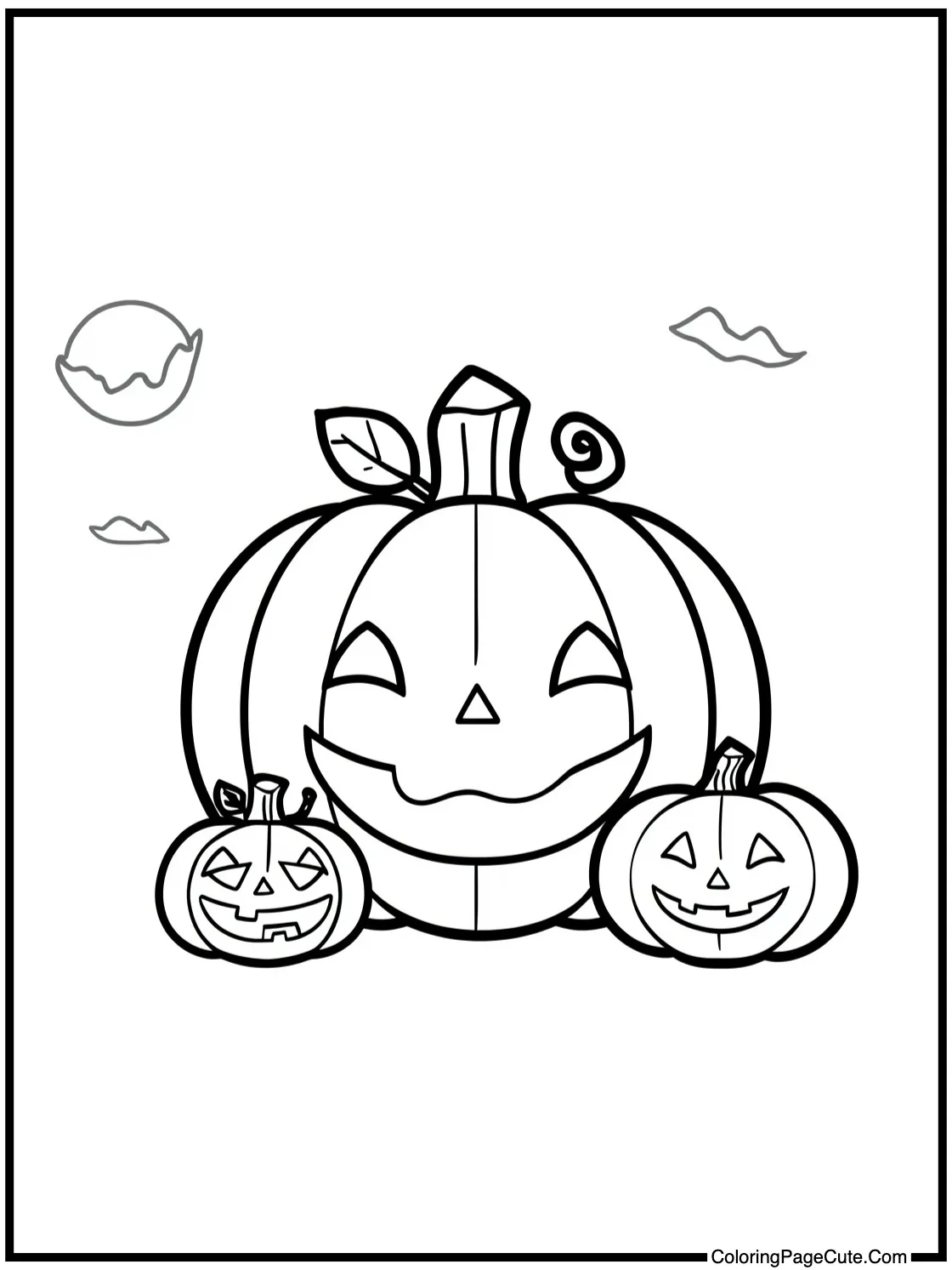 happy pumpkin family