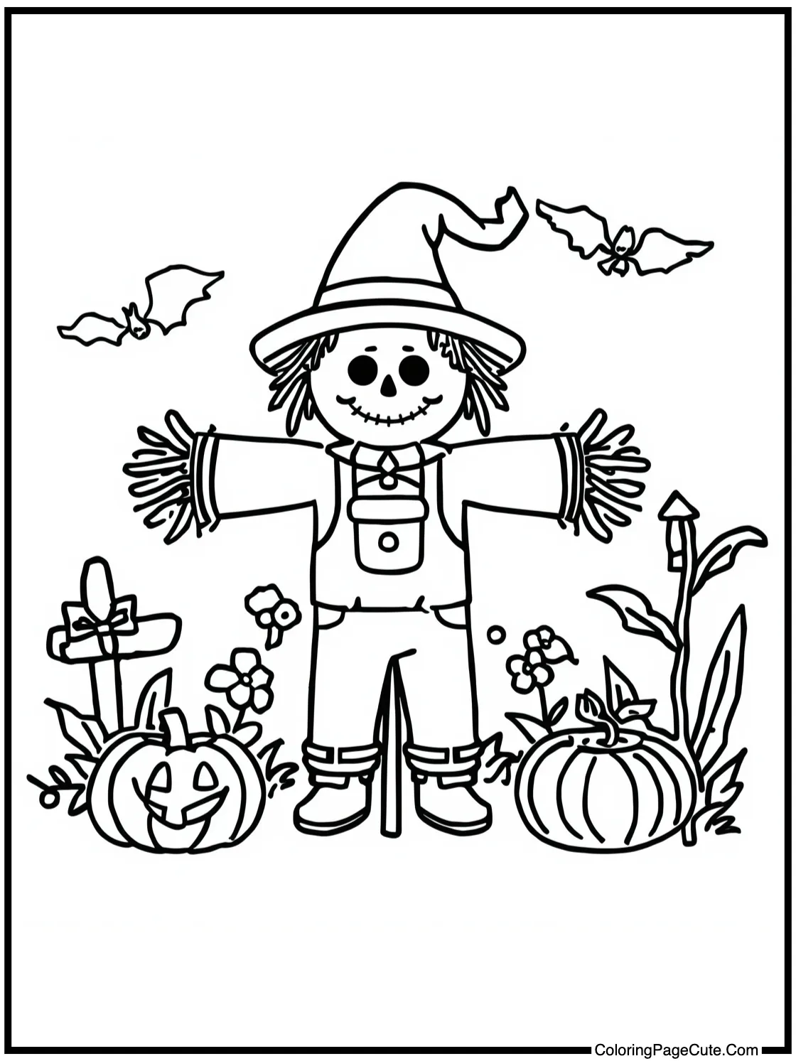 scarecrow in garden