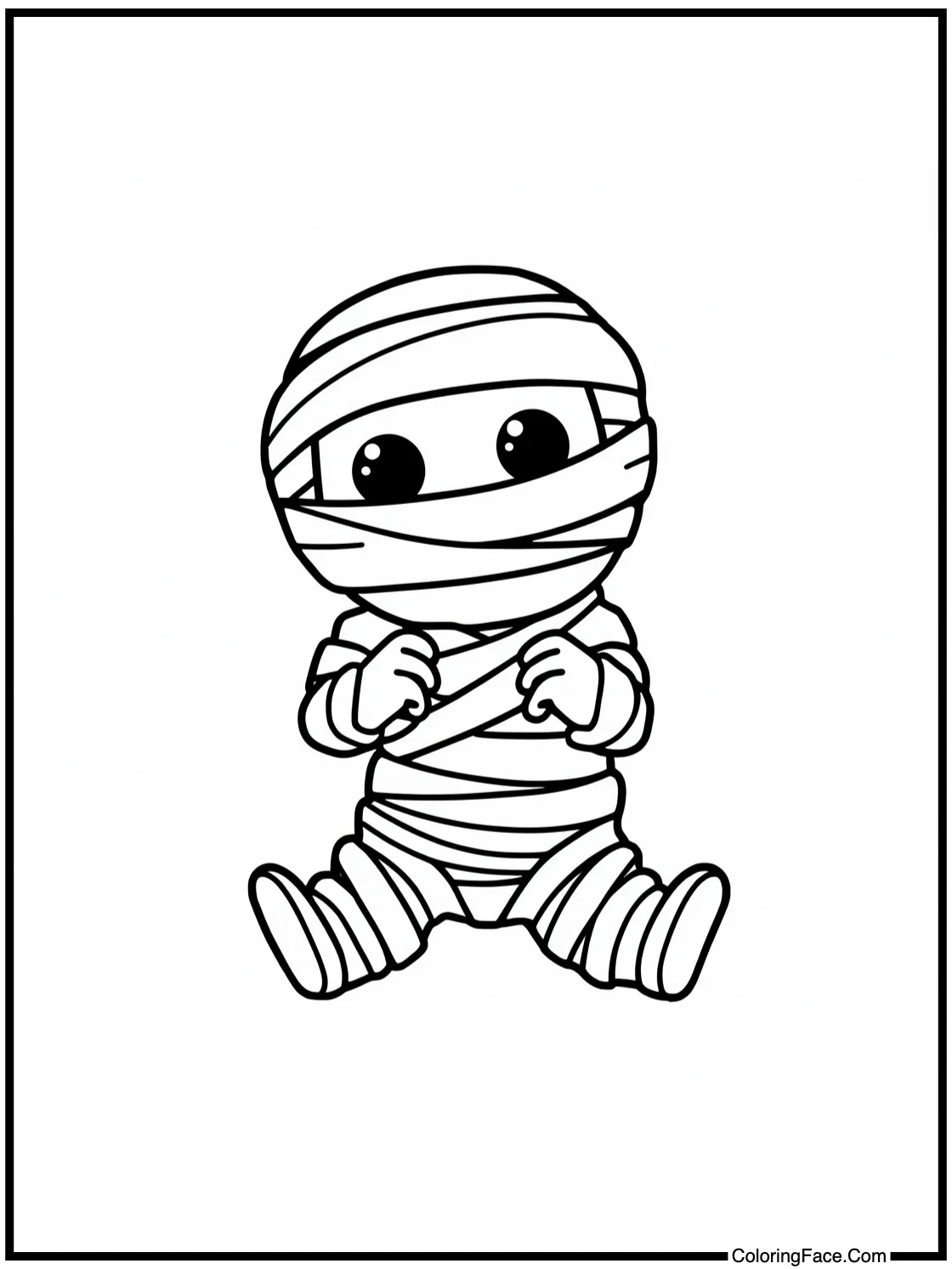 playful mummy unwrapping